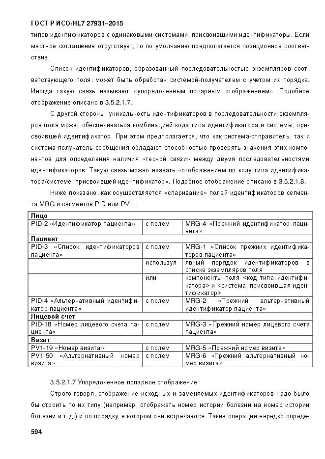 ГОСТ Р ИСО/HL 7 27931-2015, страница 601